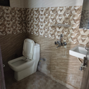 Bathroom in 1 BHK Apartment at Palm Residency Chhatarpur, Rajpur Khurd Extension – for Rent