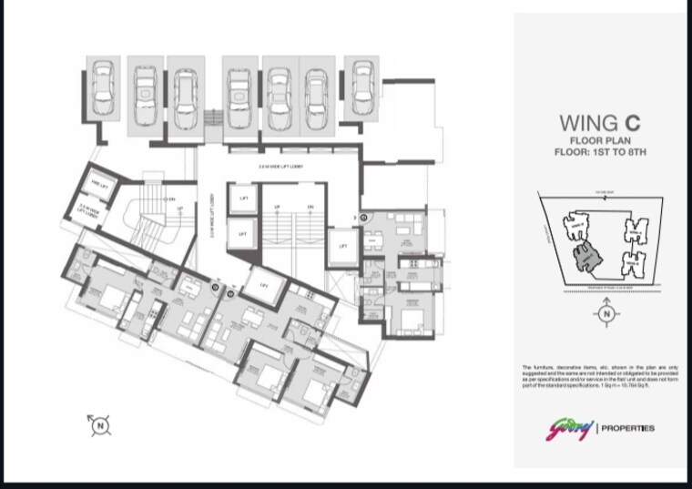 Floor Plan, godrej-nest-kandivali 1 Bedroom 428 Sq.Ft. Apartment In Kandivali East Mumbai 8302834