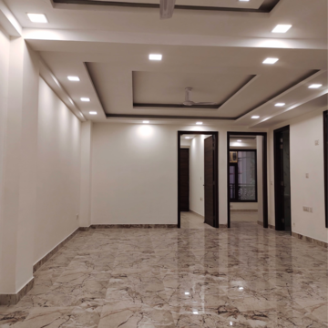 Living Room in 1 BHK Apartment at Palm Residency Chhatarpur, Rajpur Khurd Extension – for Rent