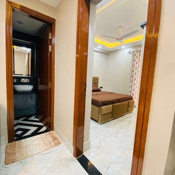 Bathroom in 1 BHK Apartment at Palm Residency Chhatarpur, Rajpur Khurd Extension – for Rent