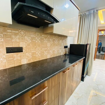 Kitchen in 1 BHK Apartment at Palm Residency Chhatarpur, Rajpur Khurd Extension – for Rent