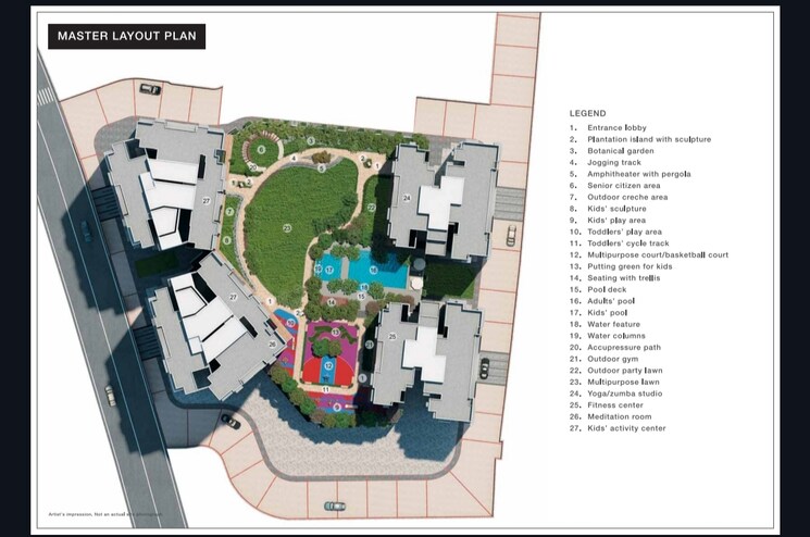 Master Plan, godrej-nest-kandivali 2 Bedroom 606 Sq.Ft. Apartment In Kandivali East Mumbai 8302842