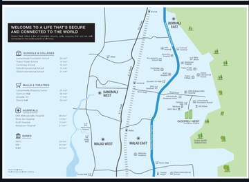 3 BHK Apartment – Map Location View at Godrej Nest Kandivali, Kandivali East - for Sale