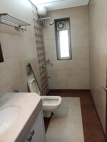 Bathroom in 3 BHK Apartment at Rainbow CHS Powai, Powai – for Rent