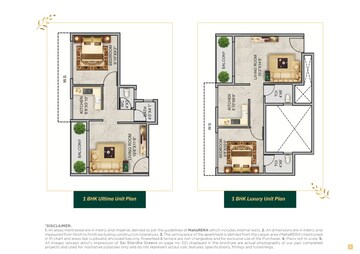 Floor Plan in 1 BHK Apartment at Sai Shradha The Greens, Taloja Sector 2 – for Sale