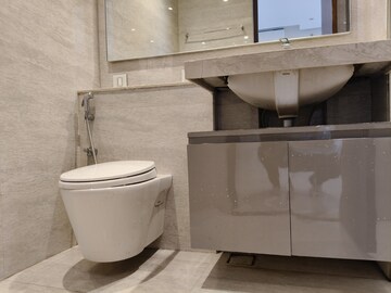Bathroom in 1 BHK Apartment at Hiranandani Fedora, Ghodbunder Road – for Rent
