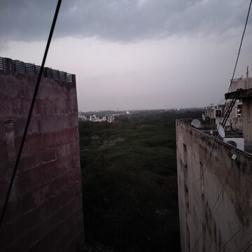 Balcony in 2 BHK Apartment at Palm Residency Chhatarpur, Rajpur Khurd Extension – for Rent