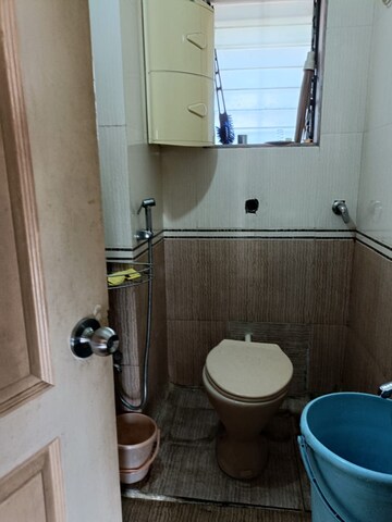 Bathroom in 2 BHK Apartment at Kopar Khairane – for Rent