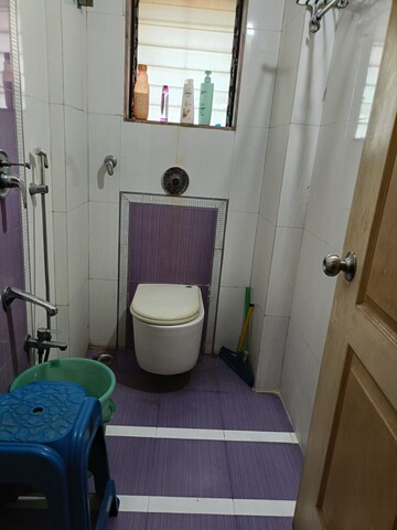 Bathroom in 2 BHK Apartment at Kopar Khairane – for Rent