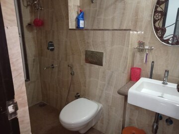 Bathroom in 2 BHK Apartment at Lodha Amara, Kolshet Road – for Rent