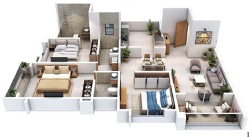 Floor Plan in 2 BHK Apartment at Tathawade – for Sale