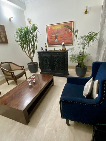 Living Room in 4 BHK Builder Floor at Safdarjung Enclave – for Sale