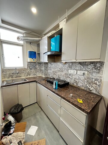 Kitchen in 1 BHK Builder Floor at Ansal Sushant Apartments, Sushant Lok I – for Rent