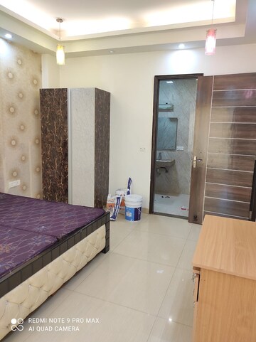 Bathroom in 1 BHK Builder Floor at Ansal Sushant Apartments, Sushant Lok I – for Rent