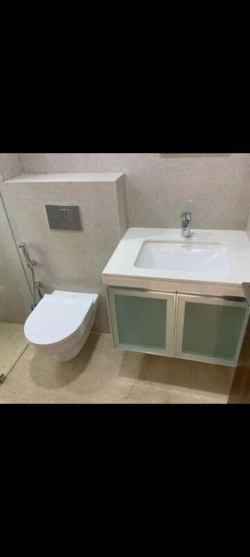 Bathroom in 3 BHK Apartment at Piramal Vaikunth, Balkum Pada – for Rent