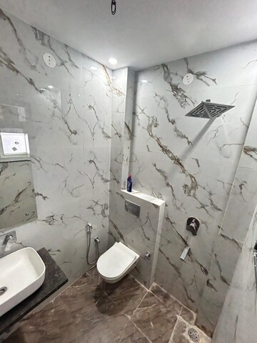 Bathroom in 3 BHK Builder Floor at AEZ Aloha, Sector 57 – for Rent