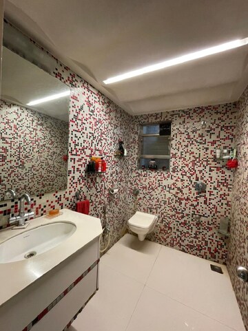 Bathroom in 3 BHK Apartment at Khar West – for Rent