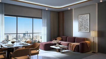 Living Room in 2 BHK Apartment at Samyakth Bliss, Khar West – for Sale