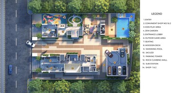Terrace in 2 BHK Apartment at Samyakth Bliss, Khar West – for Sale