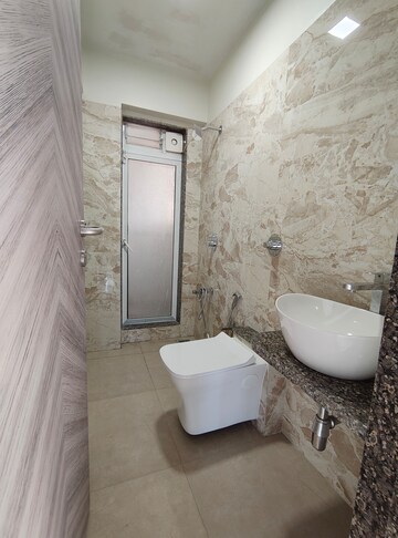 Bathroom in 1 BHK Apartment at Hiranandani Regent Hill, Powai – for Rent