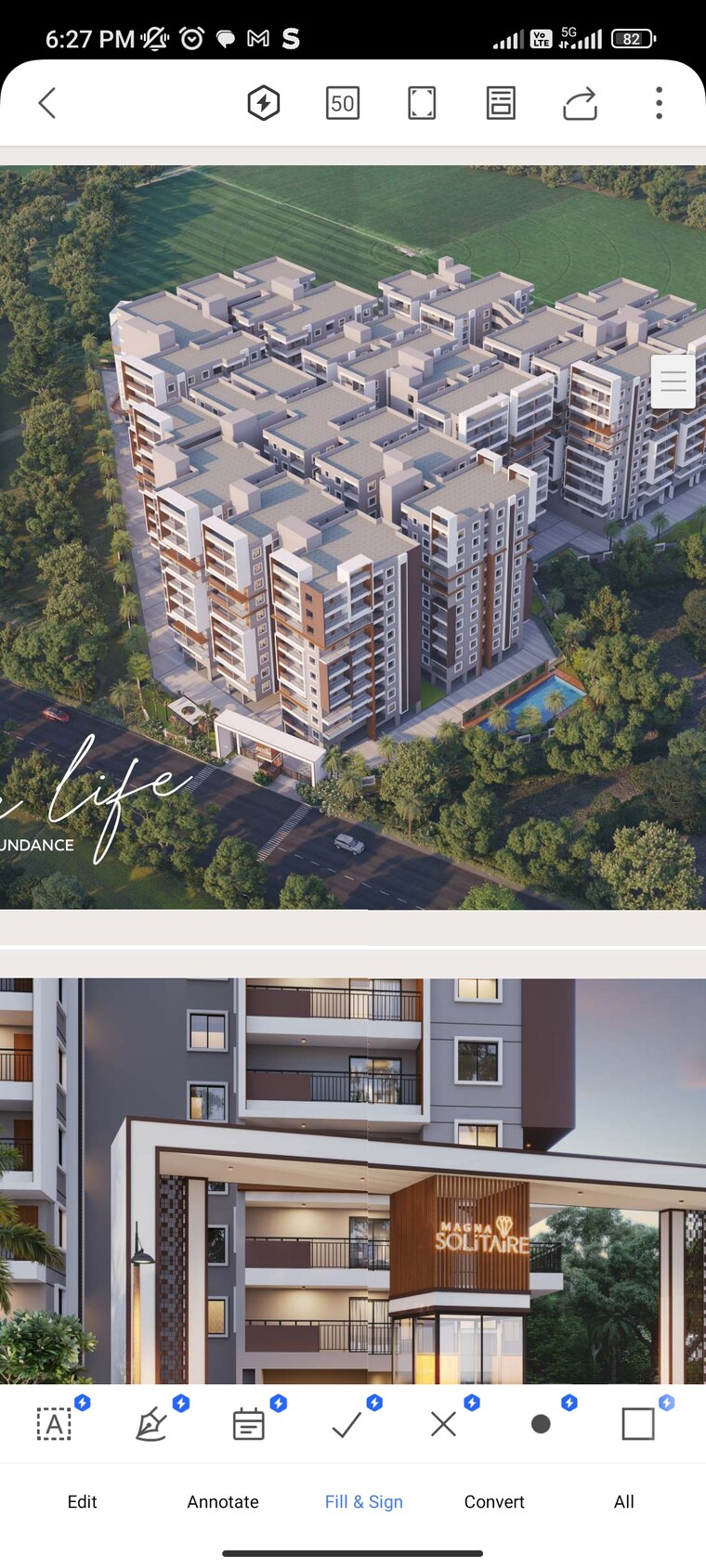 Exterior View, magna-solitaire 3 Bedroom 1650 Sq.Ft. Apartment In Peeranchuruvu Hyderabad 8306216