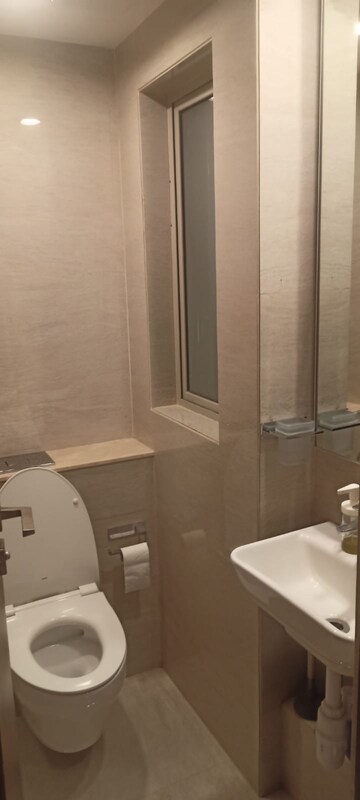 Bathroom in 1 BHK Apartment at Hiranandani Regent Hill, Powai – for Rent