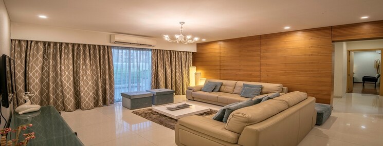 Living Room, vtp-flamante 3 Bedroom 1230 Sq.Ft. Apartment In Kharadi Pune 8306848
