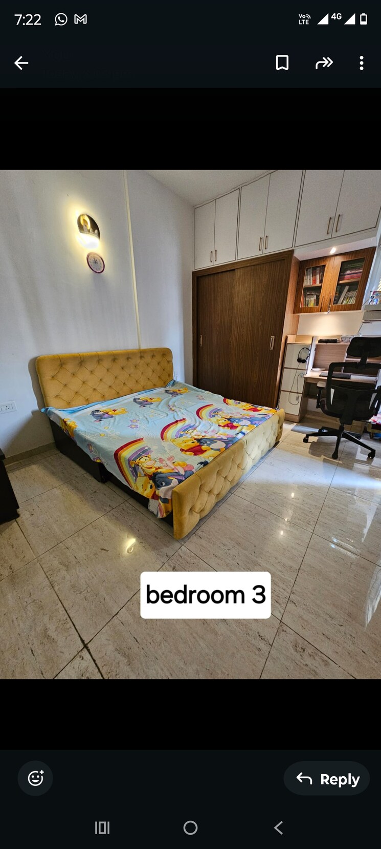 Bedroom, ajnara-klock-tower 3 Bedroom 1295 Sq.Ft. Apartment In Sector 74 Noida 8306934