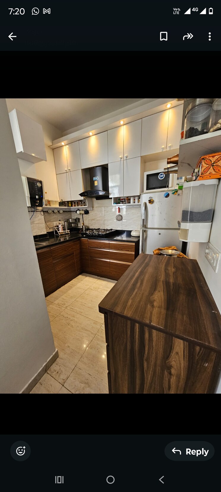 Kitchen, ajnara-klock-tower 3 Bedroom 1295 Sq.Ft. Apartment In Sector 74 Noida 8306934