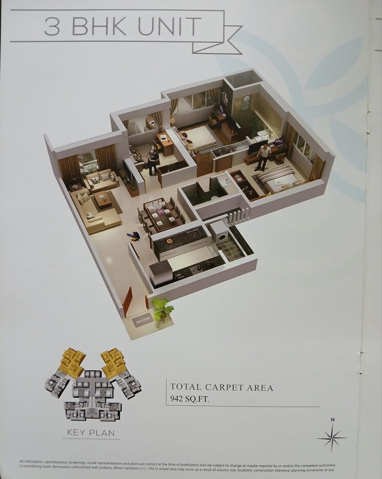 undefined, lotus-sky-garden 2.5 Bedroom 942 Sq.Ft. Apartment In Malad West Mumbai 8307068