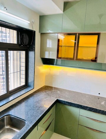 Kitchen in 2 BHK Apartment at Runwal Eirene Phase 2, Balkum Pada – for Rent