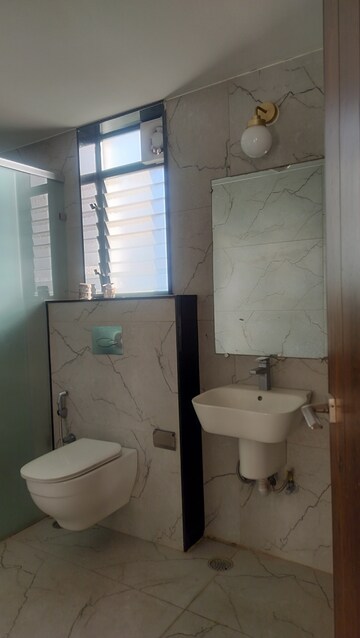 Bathroom in 3 BHK Builder Floor at Jubilee Hills – for Rent