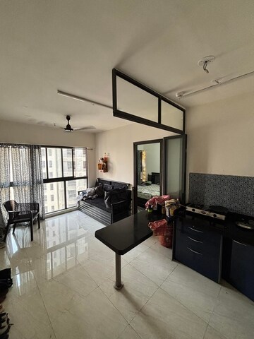 Living Room in 2 BHK Apartment at Lodha Crown Quality Homes, Majiwada – for Rent