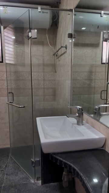 Bathroom in 3 BHK Apartment at Jubilee Hills – for Rent