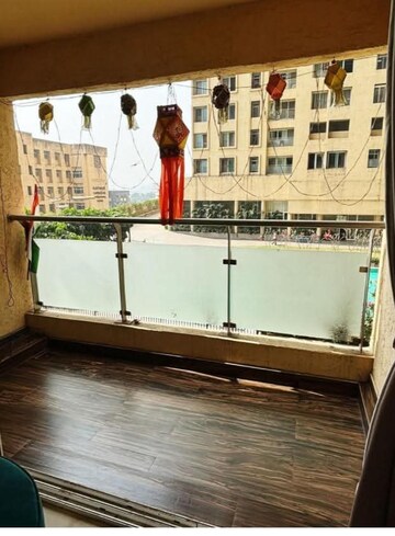 Balcony in 2 BHK Apartment at Rustomjee Urbania Azziano, Majiwada – for Rent