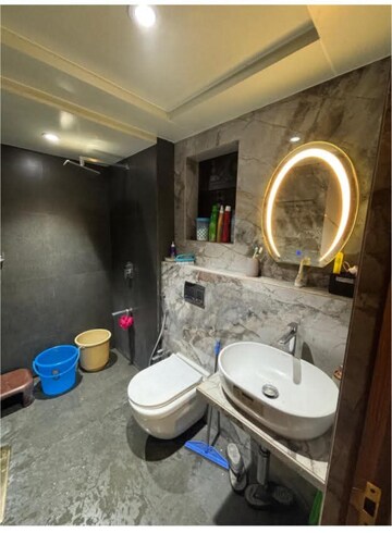 Bathroom in 2 BHK Apartment at Rustomjee Urbania Azziano, Majiwada – for Rent