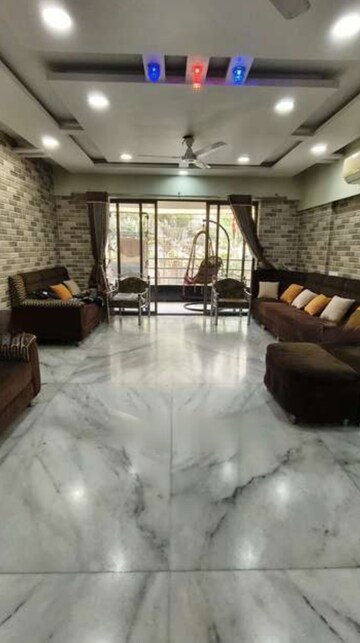 Living Room in 4 BHK Apartment at Vidarbha Mahesh CHS, Kavesar – for Rent