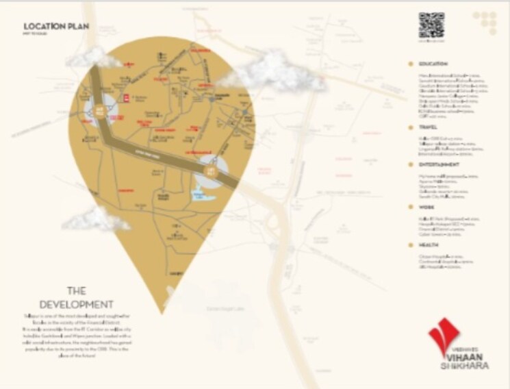 Map Location, vaibhavi-vihaan-shikhara 3 Bedroom 2530 Sq.Ft. Apartment In Tellapur Hyderabad 8307440