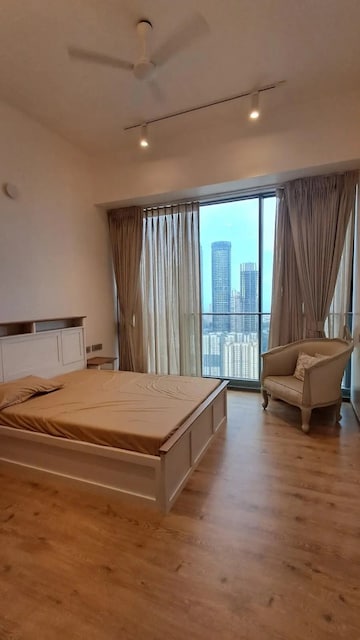Living Room in 4 BHK Apartment at Rustomjee Crown, Prabhadevi – for Rent