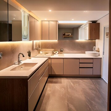 Kitchen in 4 BHK Apartment at Ruchi Active Acres, Tangra – for Sale