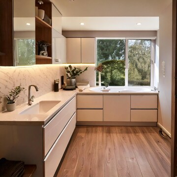 Kitchen in 3 BHK Apartment at Ambuja Utalika : The Condoville, Em Bypass – for Sale