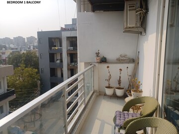 Balcony in 3 BHK Builder Floor at Sushant Lok Iii – for Rent