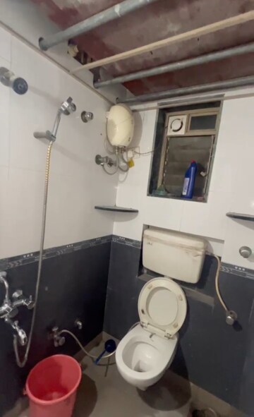 Bathroom in 2 BHK Apartment at Kopar Khairane – for Rent