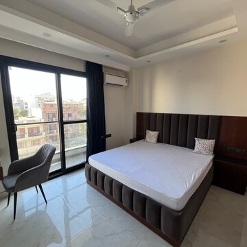 Bedroom in 2 BHK Builder Floor at Ansal Sushant Lok I, Sector 43 – for Rent