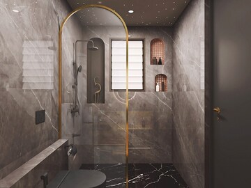 Bathroom in 2 BHK Apartment at Sheth Auris Serenity Tower 1, Malad West – for Sale
