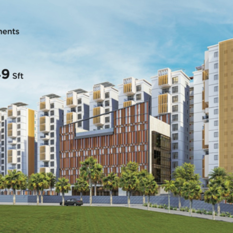 Exterior View, nizampet 3 Bedroom 1649 Sq.Ft. Apartment In Nizampet Hyderabad 8308064