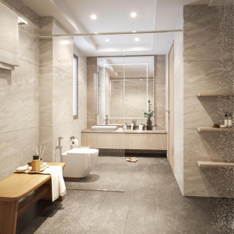 Bathroom, somajiguda 3 Bedroom 1949 Sq.Ft. Apartment In Somajiguda Hyderabad 8308170