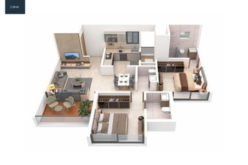 Floor Plan in 2 BHK Apartment at Wakad – for Sale