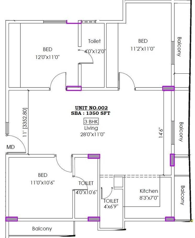 Map Location, sarjapur road 3 Bedroom 1300 Sq.Ft. Apartment In Sarjapur Road Bangalore 8308728