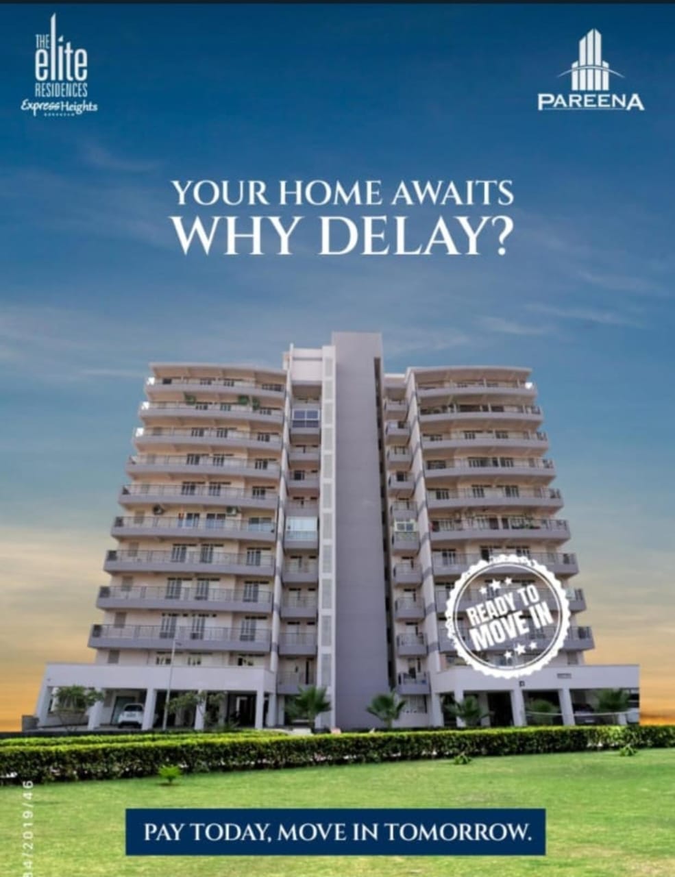 3 BHK Apartment For Sale in Pareena Coban Residences